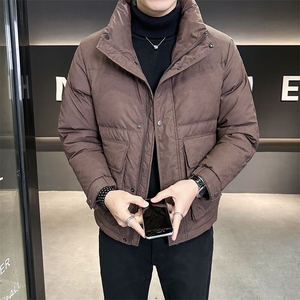 皮羽绒服男冬季2024新款立领帅气加厚防风防寒B240-YR69010-P215图片