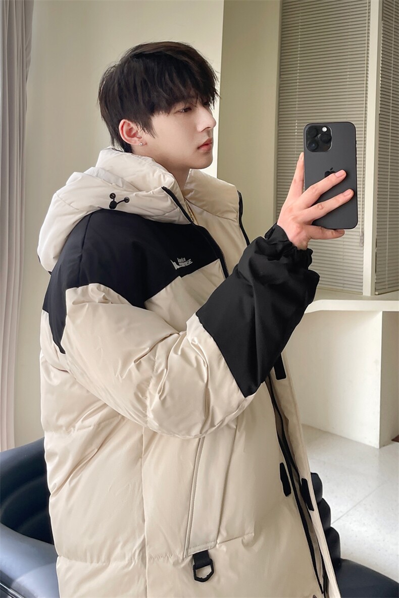 羽绒服男冬季新款港风休闲宽松白鸭绒外套YR920-P160(控价208元）,男装羽绒服,星座214-3
