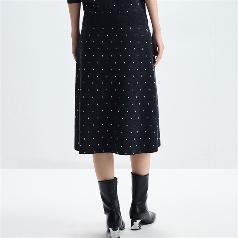 2025年秋季时尚百搭通勤简约休闲半身裙，女装半身裙，致织羊绒