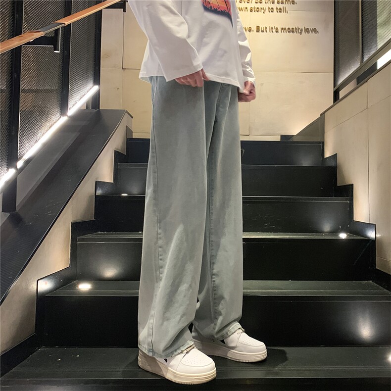 k1013-p50-控68M-5XL美式高阶黄泥拉链宽松大码牛仔裤cityboy,男装牛仔裤,星座116