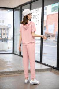 现货供应：卫衣面料休闲套装M一XXL，女装卫衣/绒衫，拉思维加丝