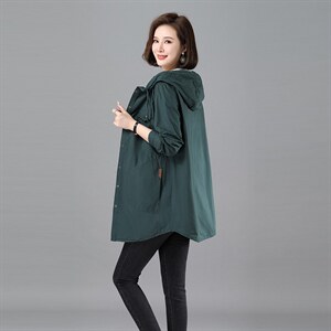 136款风衣外套修身型常规中长款长袖简约,女装风衣,秋牧寒烟