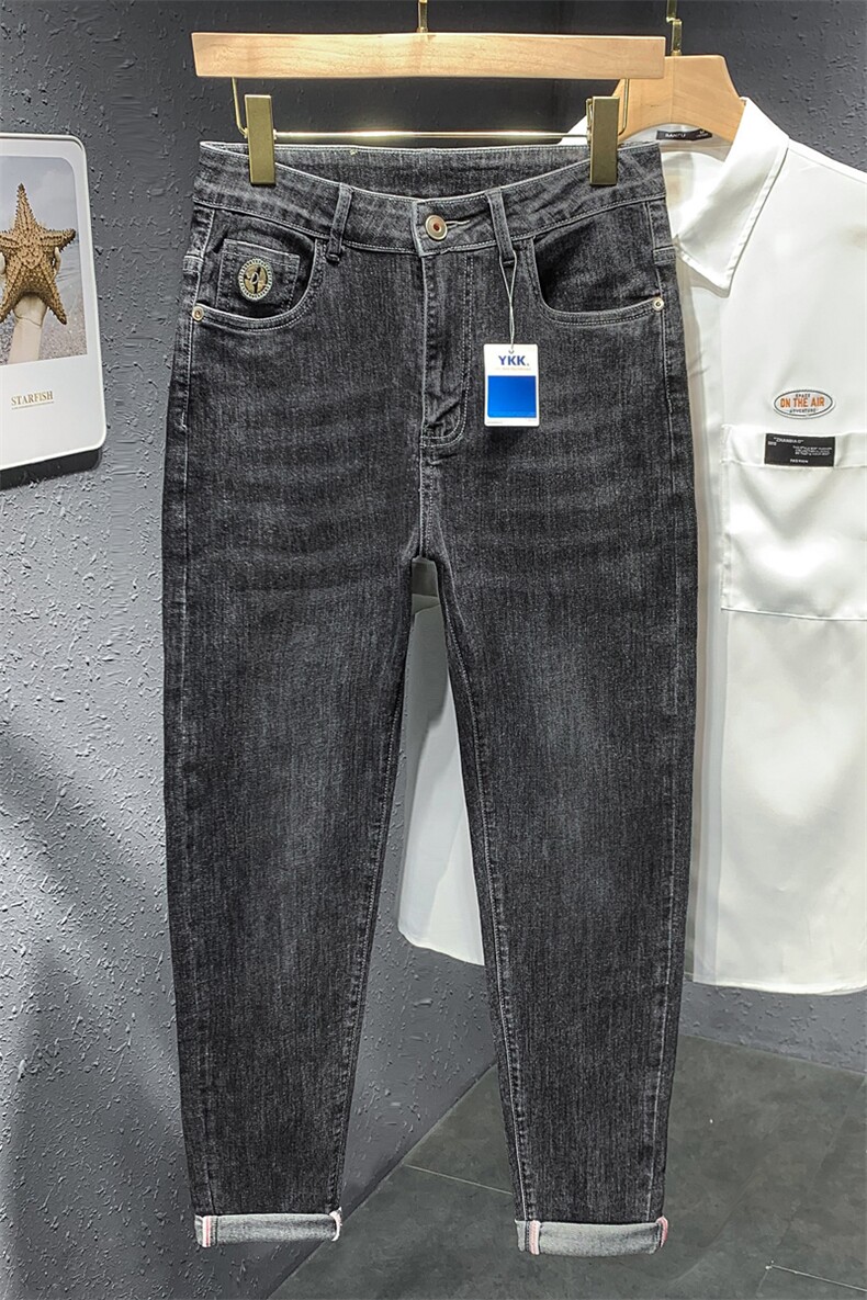 直播春夏新款牛仔裤男小脚弹力复古薄款休闲长裤NZK1262-P70,男装牛仔裤,星座1207-1