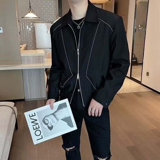 男秋季2023新款长袖夹克外套双拉链CW1029P45,男装夹克,星座1116-2