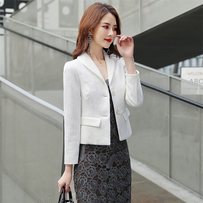 春秋修身小香风小西装短外套短款女小个子名媛气质收腰显瘦小外套,女装短外套,婵米儿