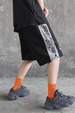 【】A003-HK7185-P40夏装新款拼接撞色短裤水泥墙，男装休闲裤，电商A003