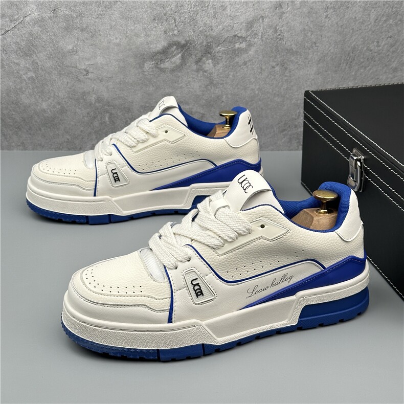 男鞋2024新款小白鞋低帮百搭男士板鞋时尚厚底休闲鞋子男，男鞋休闲鞋，星座1407-6