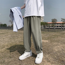 DS950TP25港风轻薄透气冰丝裤子男生夏季速干宽松垂感西裤九分裤，男装西裤，电商A102