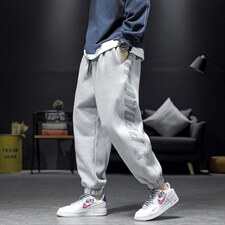 2021春季新日系沙发墙大码男字母印花束脚休闲运动卫裤K21261-P45，男装休闲裤，电商A001