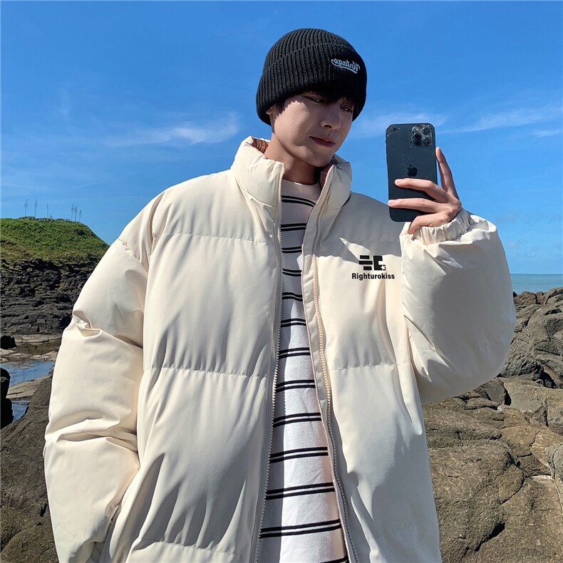 2024冬季格子三防加厚羽绒棉衣情侣撞色棉服外套MY55501特P88,男装棉衣,星座610B-1
