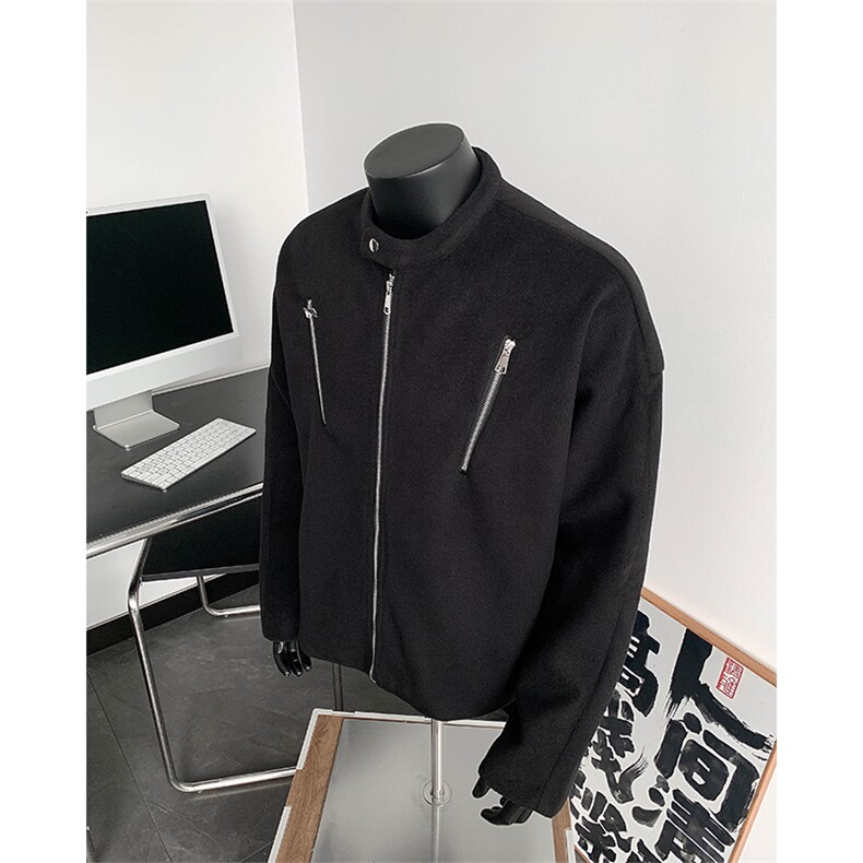 多拉链小众设计感夹克男生秋季潮牌棒球服外套XZ514-2-24264-P115,男装夹克,星座514-2(原B239)