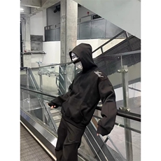 ins气质文艺百搭时尚新款潮流日系简约华棉复合刺绣卫衣流行慵懒，男装卫衣，星座506A