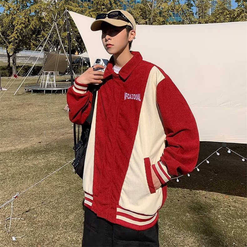 韩系拼色外套男春秋潮牌潮流百搭棒球服痞帅WT50-P58,女装职业装,星座1109-3