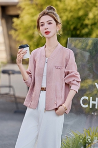 条纹拼接假两件衬衫薄外套女2025春夏新款宽松休闲百搭防晒衣上衣图片