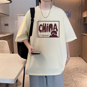 短袖男t恤纯棉夏季宽松2025新款打底衫百搭青少年体恤潮TX408-P25图片