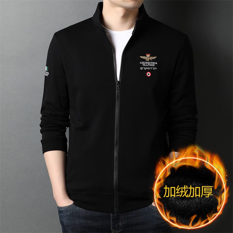 D55205绒钱塘2020-2中年男士冬加厚款休闲时尚拉链卫衣P87，男装卫衣，钱塘207-2