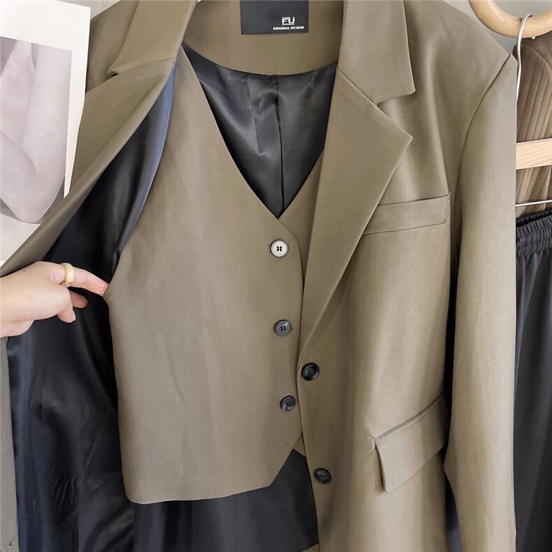 秋季假两件西装，女装西装，FU