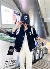 现货春季新款休闲字母外套，其它，摩登风暴