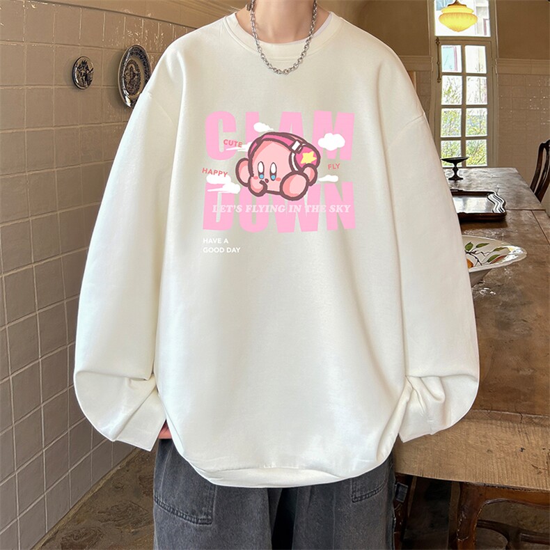 控38简约帅气百搭长袖t恤男大码卫衣T4318-P25加绒款-P35,男装卫衣,电商A040