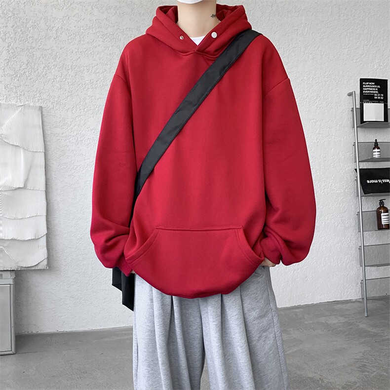 8XL-M 美式连帽卫衣男高级感外套hiphop特大码上衣潮WY10P55控78图片