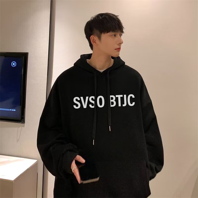 350g华棉美式印花连帽卫衣慵懒风宽松oversize外套5163-P43网络图,女装卫衣/绒衫,电商B245
