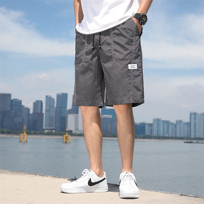 夏季新款短裤男宽松潮流港风百搭休闲五分裤运动短裤325-P20控48,男装牛仔裤,星座717