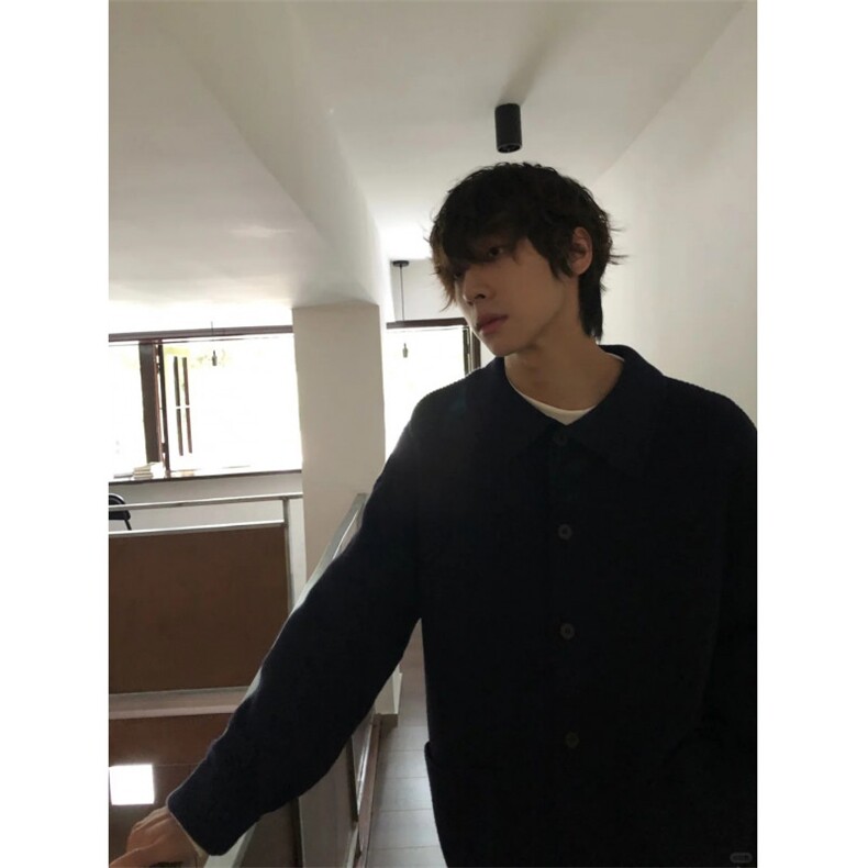 【有货】MY0339ZZ-特73秋冬季加厚针织开衫外套男士慵懒翻领毛衣,男装针织衫/毛衣,星座1007（原301D）