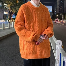 美式街头设计感圆领毛衣男慵懒风休闲针织衫GM04P32，男装针织衫/毛衣，星座1116-2
