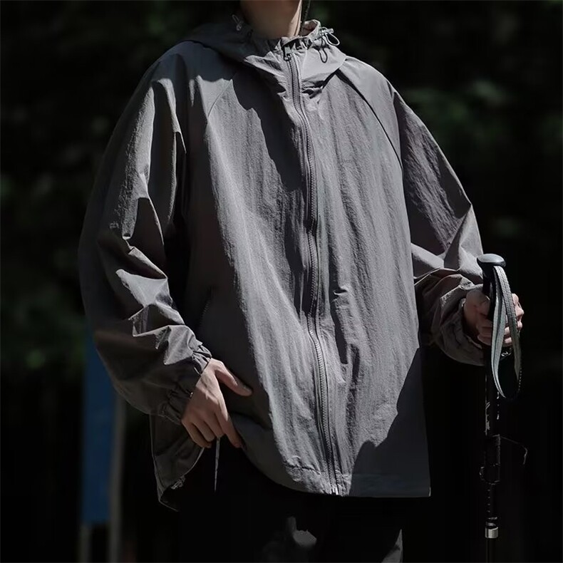 夏季凉感防晒衣男户外轻薄款透气外套速干冰丝钓鱼防晒服FS74-P38,男装夹克,星座1008