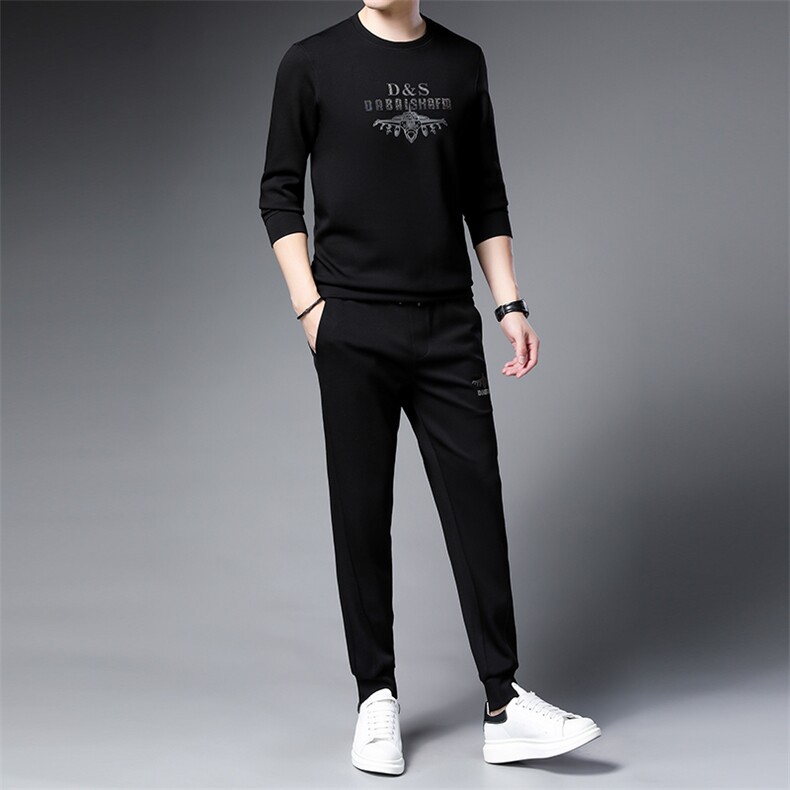 SA9829-2钱塘2020-2中青年男士冬季厚款时尚休闲帅气卫衣P152,男装休闲套装,钱塘207-2