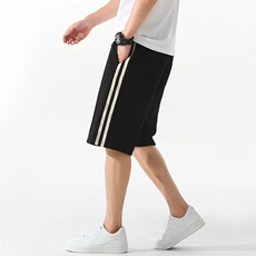 K7010-特P35休闲侧边条纹短裤男夏季休闲运动短裤宽松潮牌五分裤，男装休闲裤，电商D310B