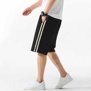 K7010-特P35休闲侧边条纹短裤男夏季休闲运动短裤宽松潮牌五分裤图片