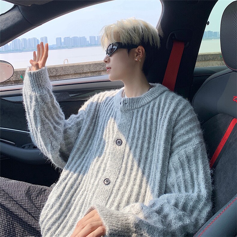 毛衣男秋冬新款港风宽松针织毛衫MYA6-P65，男装针织衫/毛衣，星座214-3