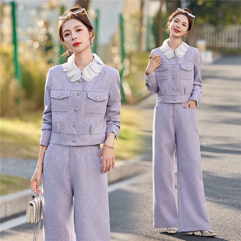 2026春季港风小香风新款淑女气质御姐炸街两件套套装，女装套装/套裙，伊仟回