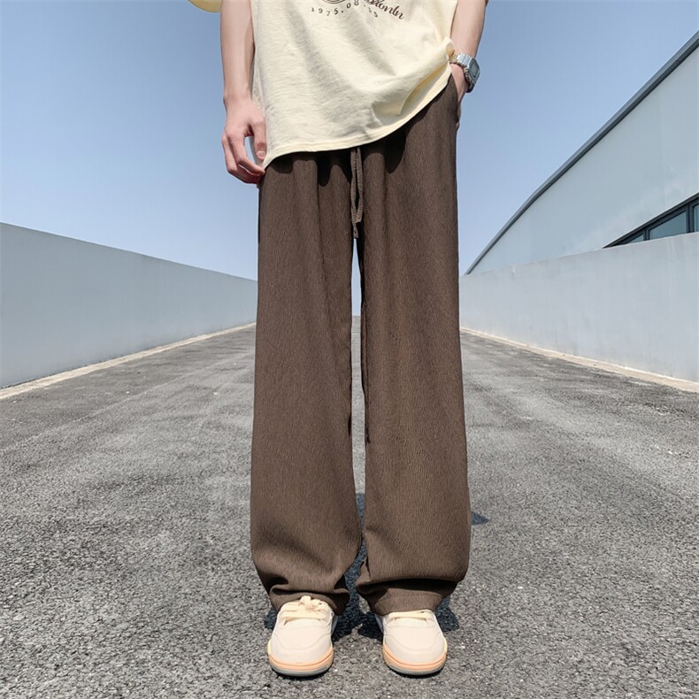 春夏季潮牌小众设计感休闲裤男款美式高街宽松直筒裤K6378-P32,男装休闲裤,星座512-3