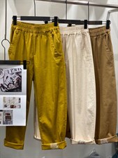 春季新款水洗纯萝卜裤，其它，月光水岸