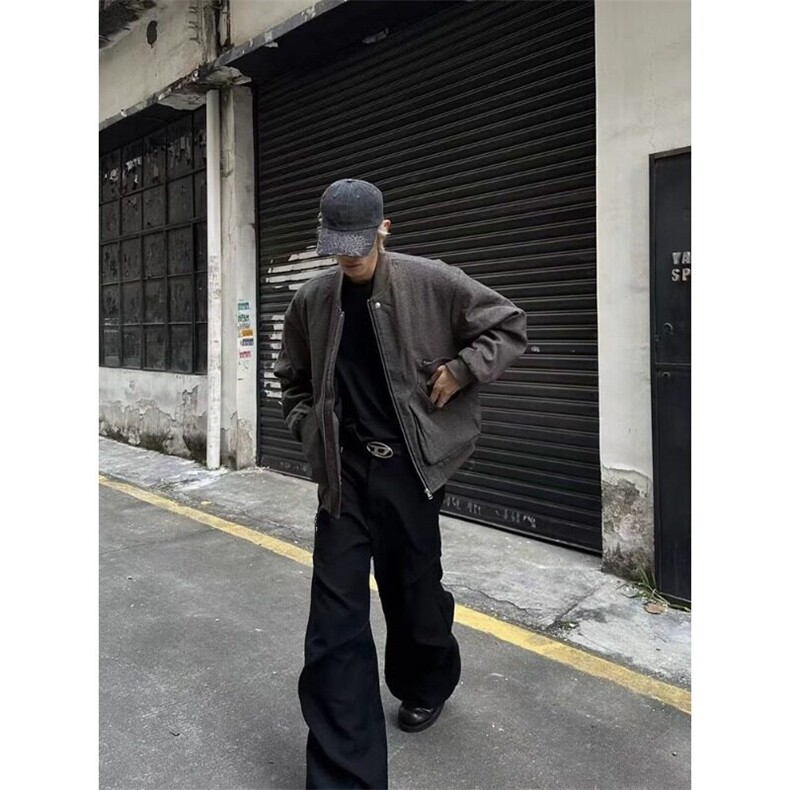 2025威尔士亲王格bomber美式夹克棉服男款cleanfit短款工装外套,男装夹克,星座506A