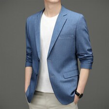 西服男薄款中年休闲西装外套男单西上衣便西2023春秋季新款时尚，男装西服，电商B212（原钱塘6029）