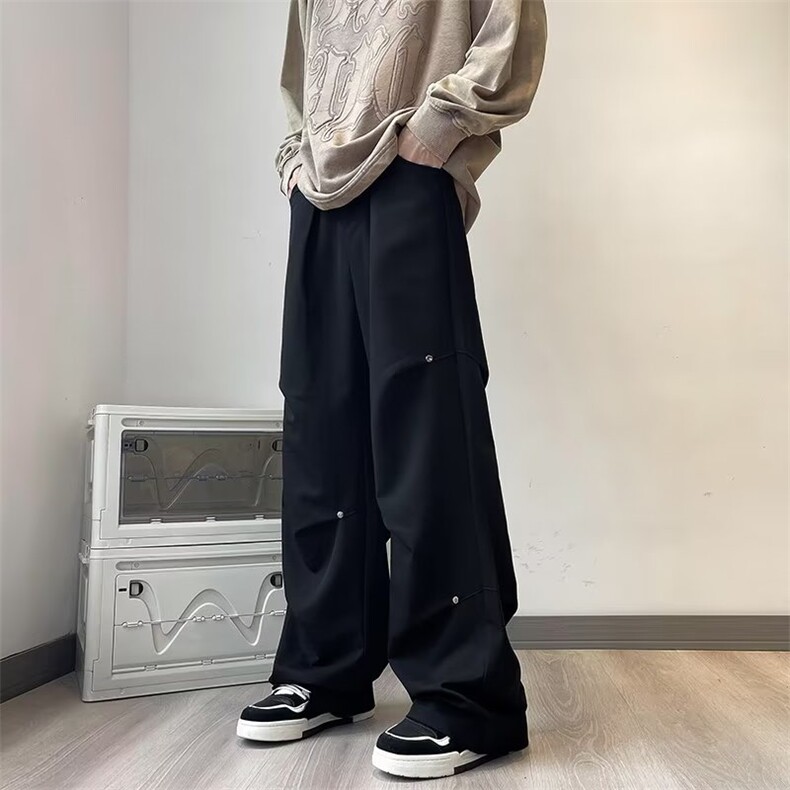 男新款青少年时尚半松紧休闲裤B325P38,男装休闲裤,星座1116-2