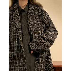 小香风中性风黄底西装女西服男大码西服女外套女XF8746P95控128图片