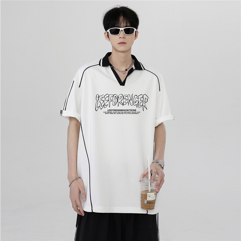 质感高级简约大气时尚街头POLO衫短袖学生流行T恤韩系T293-P38,男装Polo衫,电商C307