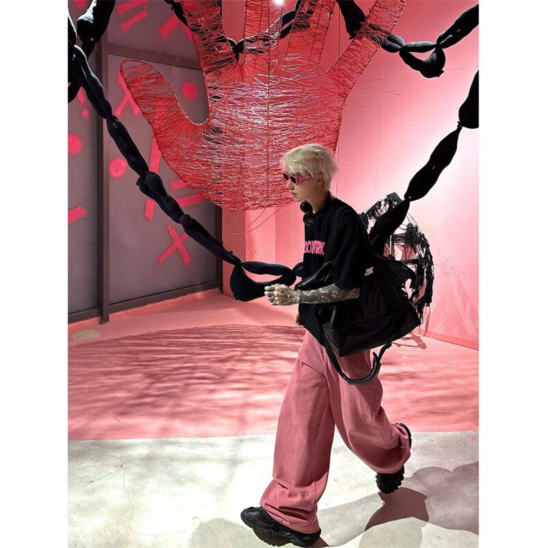 春夏季宽松休闲直筒潮流百搭阔腿牛仔裤NZ2315-P55，男装牛仔裤，星座1002-1