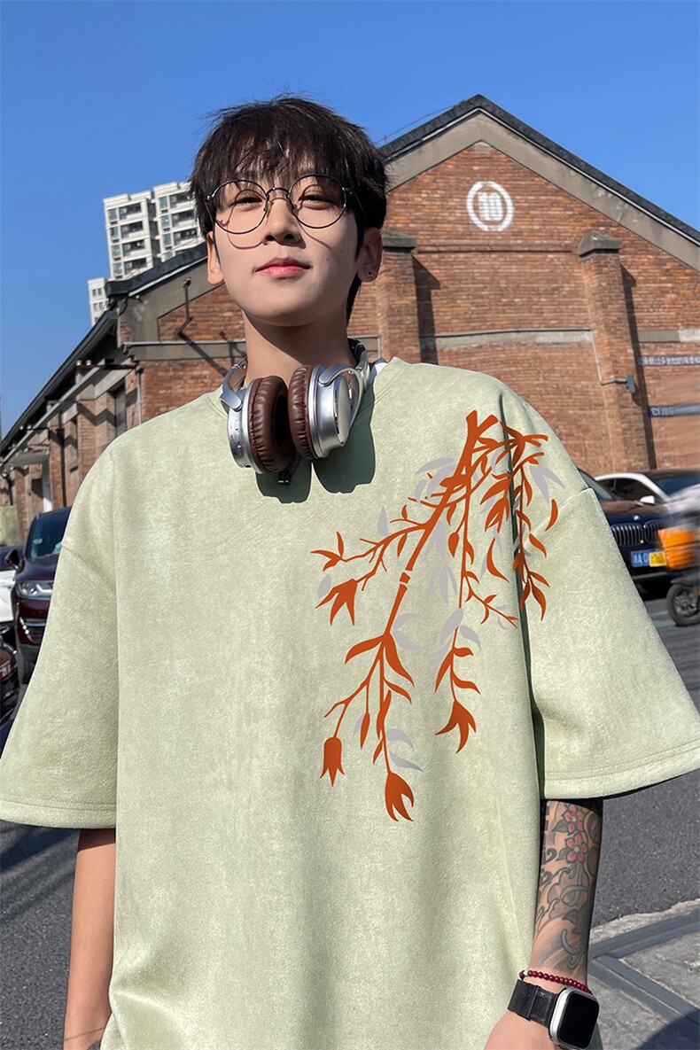 麂皮绒！重磅麂皮绒短袖t恤男JT503-特p19,男装T恤,电商B371