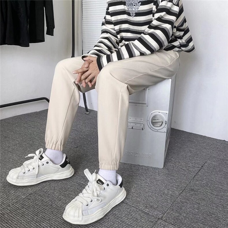 男秋冬新款休闲裤裤西裤束脚小脚裤K094P38加绒42图片
