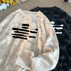260克重磅扎染德绒圆领打底衫【有货】C403A-DR25394RL-P25，男装T恤，电商C403A