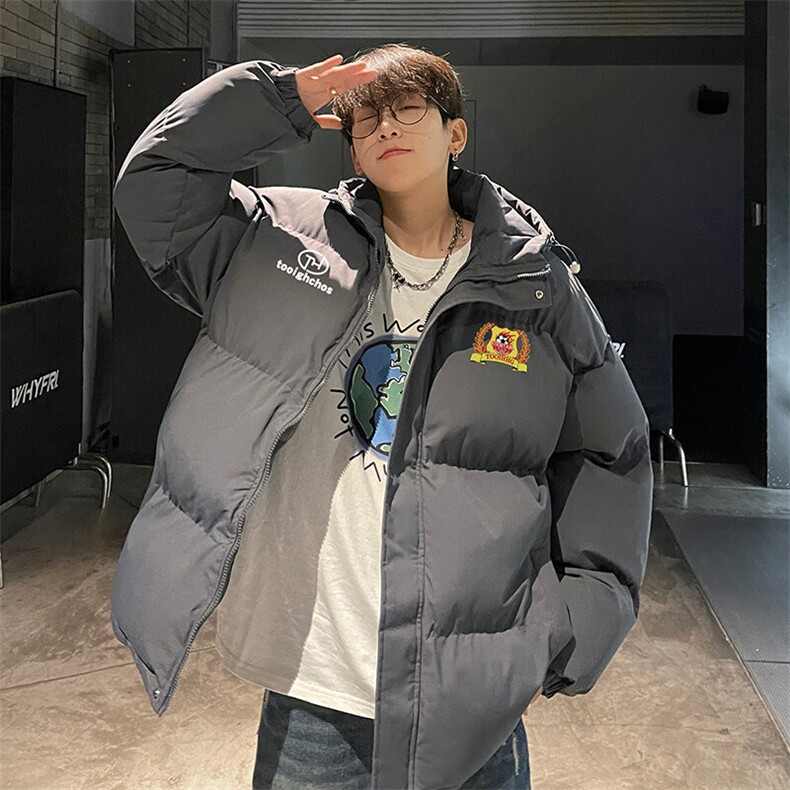 现货抖音得物可供视频三防加厚羽绒连帽棉衣外套面包棉服85533,男装棉衣,电商A486