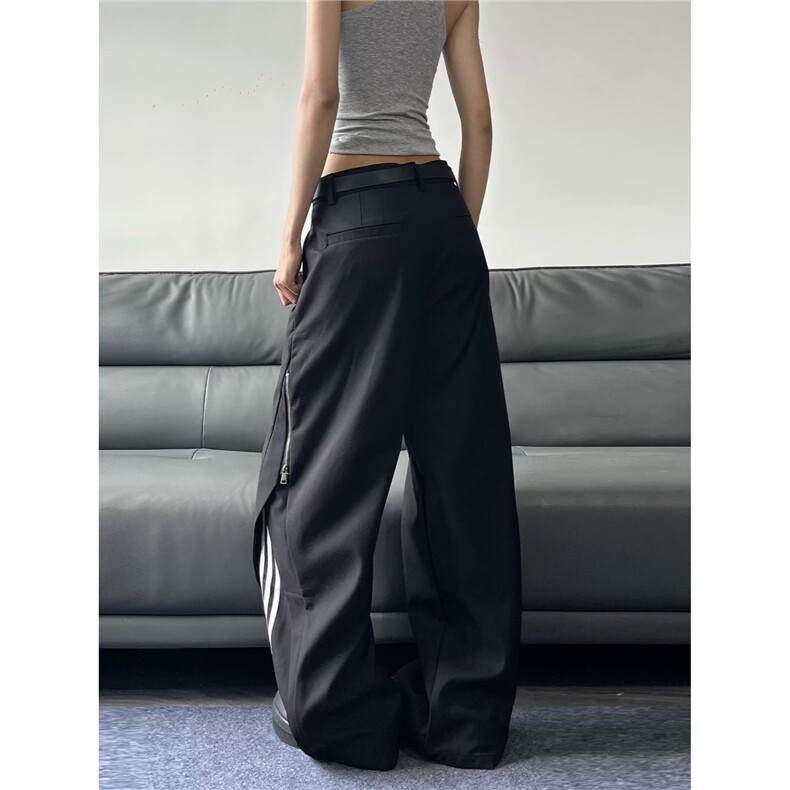 文艺流行休闲长裤新款简约潮流时尚慵懒ins百搭气质日系原宿，男装休闲裤，星座506A