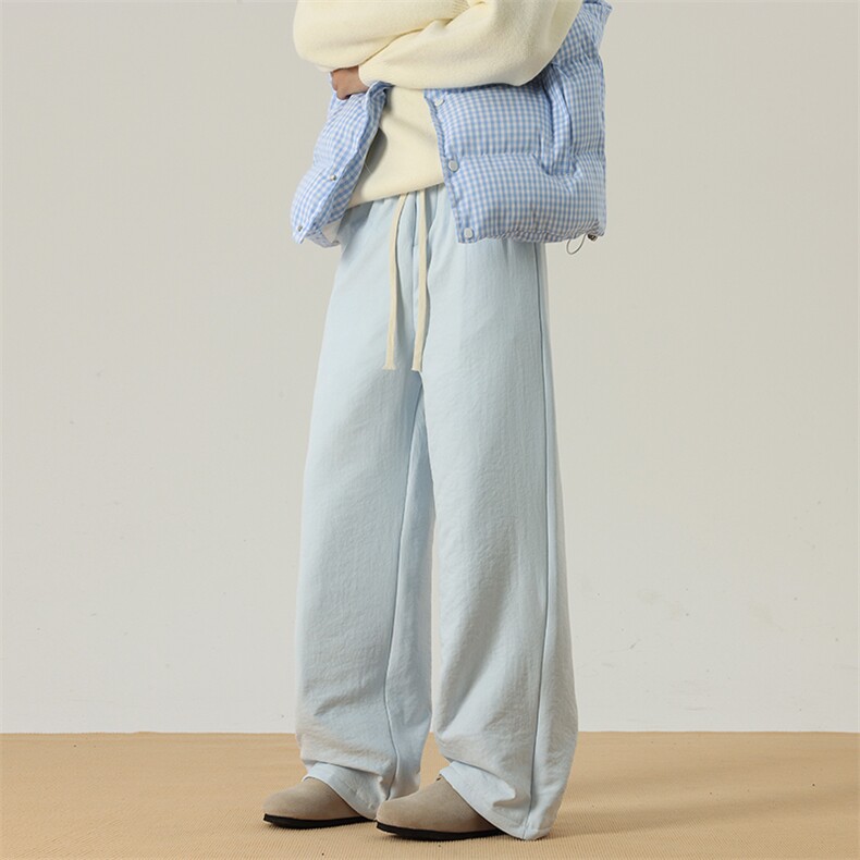 15纯色奶芙夹棉裤男女冬季加棉裤子潮XZ211-1-K2475-P65，男装棉裤，星座211-1