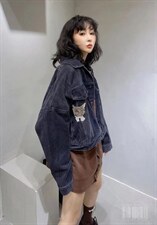 秋季新款牛仔外套，其它，泡泡糖