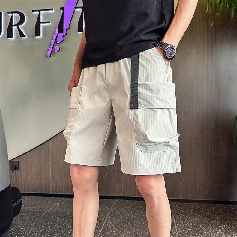 D81-P48夏季薄款高级感工装短裤男,男装牛仔裤,电商A368
